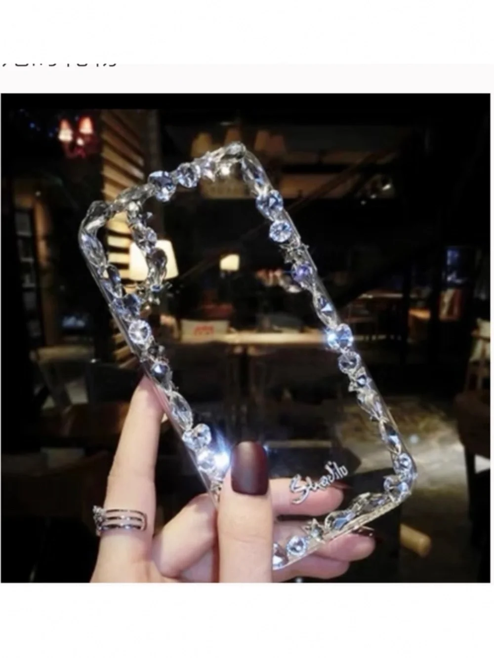N/A rhinestones iphone
